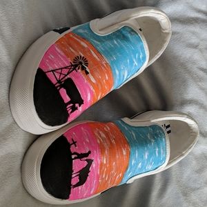 Painted shoes